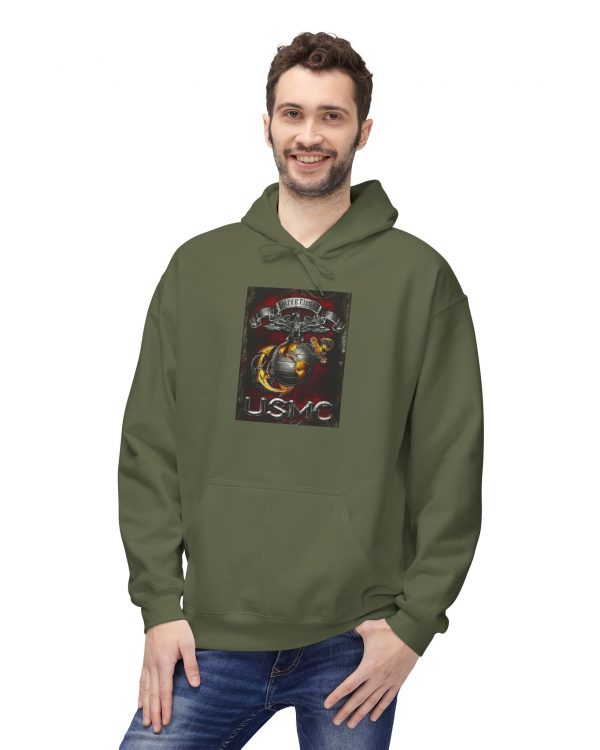 USMC Eagle Globe Anchor Hoodie — Vintage Marine Corps Logo Sweatshirt
