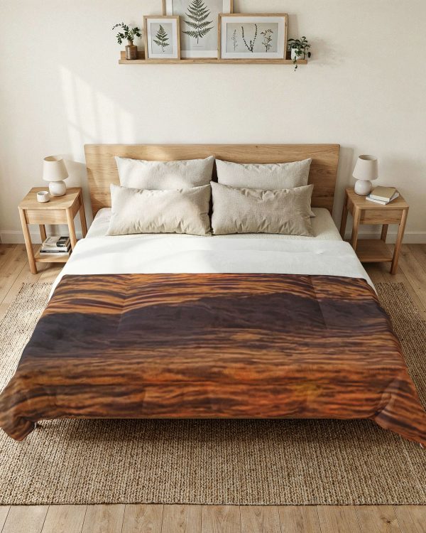 Sunset Ocean Cotton Comforter — Warm Beach-Inspired Bedding