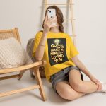 Christian T‑Shirt — "God Will Never Change His Mind About Loving You" Inspirational Tee