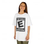 Kids Tee — "The Bible: Rated E for Everyone" Graphic Tee