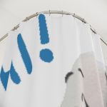 Shower Curtain — Friendly Snoopy "HI!" Bathroom Curtain, Cute Peanuts Dog Decor