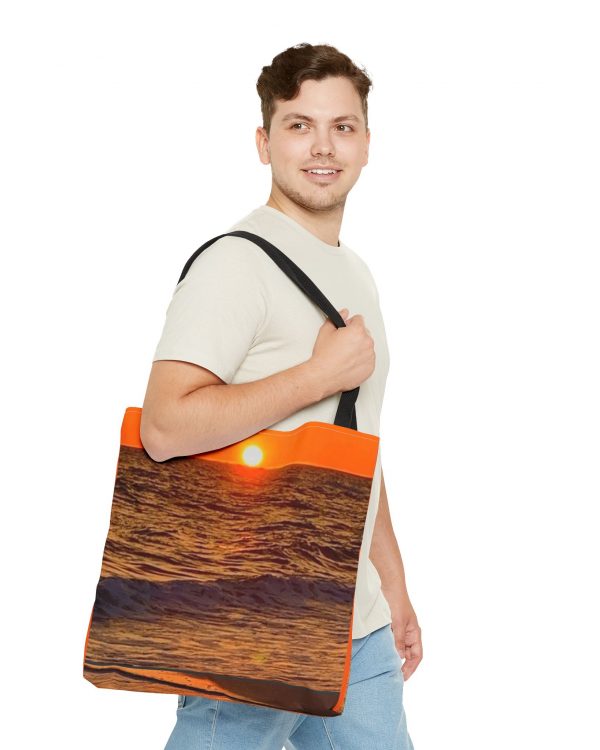Sunset Beach Tote Bag, Summer Essentials, Eco-Friendly Carryall, Gifts for Her, Travel Accessory, Beach Day Fun