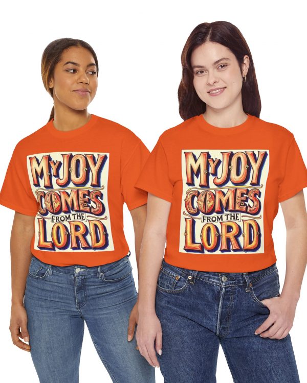 Christian Graphic Tee — “My Joy Comes From the Lord” Inspirational Bible Verse Shirt
