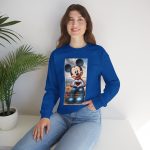 Mickey Mouse Heart Crewneck Sweatshirt — Cute Cartoon Character Pullover for Disney Fans