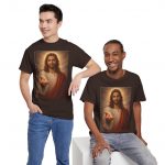 Jesus Portrait T-Shirt — "Come Unto Me" Inspirational Christian Tee