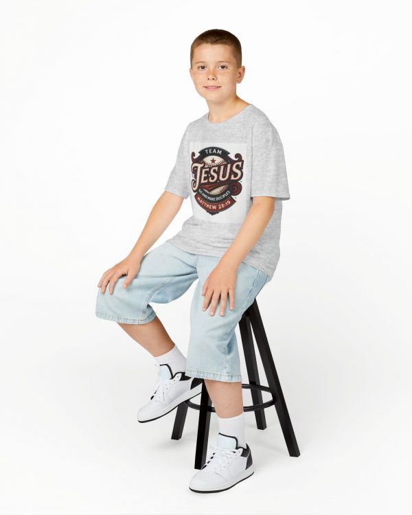 Kids T-Shirt - "Team Jesus" Christian Youth Tee (Matthew 2:18)