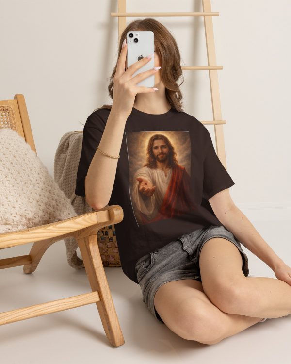 Jesus Portrait T-Shirt — "Come Unto Me" Inspirational Christian Tee