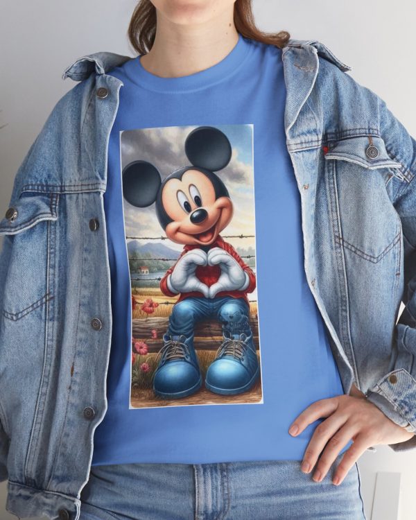 Mickey Mouse Heart Graphic Tee — Cute Cartoon Love T-Shirt