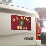 U.S. Army Veteran Car Magnet — Military Emblem Magnetic Decal