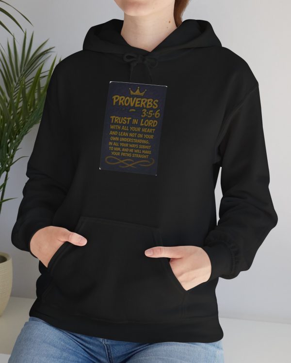 Proverbs 3:5-6 Hoodie – Trust in the Lord Inspirational Christian Sweatshirt