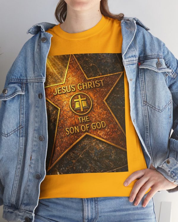 Jesus Christ 'Son of God' Star Graphic Tee — Christian Faith Shirt