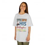 You Are His Masterpiece Kids T‑Shirt — Ephesians 2:10 Christian Faith Tee