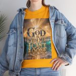 Faith Graphic Tee — "God Is With Me, I Can't Lose" Inspirational Christian T-Shirt
