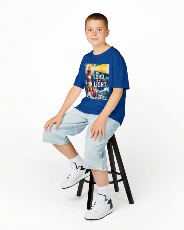 Kids T-Shirt — “The Lord Is My Light” Lighthouse Christian Tee