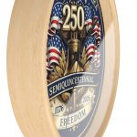 250th Semiquincentennial Wall Clock — USA 1776–2026 Freedom Commemorative Clock