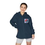 "Jesus Delivers" Graphic Hooded Windbreaker Jacket