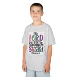 Psalm 28:7 "The Lord is My Strength and Shield" Christian Faith Based T-Shirt